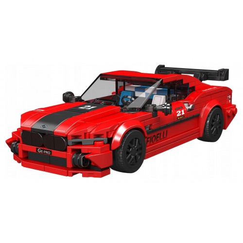 Zestaw Klocków Pojazd Sportowe Czerwone 481el.