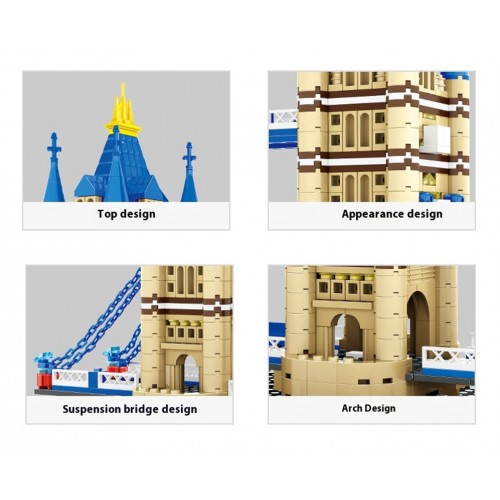 Zestaw Klocków Seria Budynki Tower Bridge 1054el.