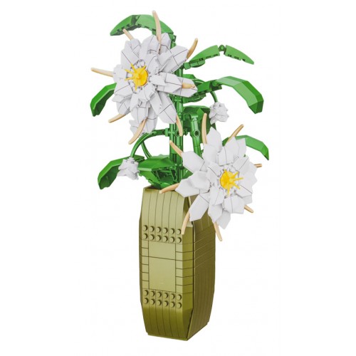 Zestaw Klocków Kwiaty Białe 571el.