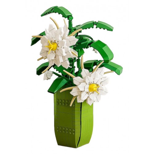 Zestaw Klocków Kwiaty Białe 571el.