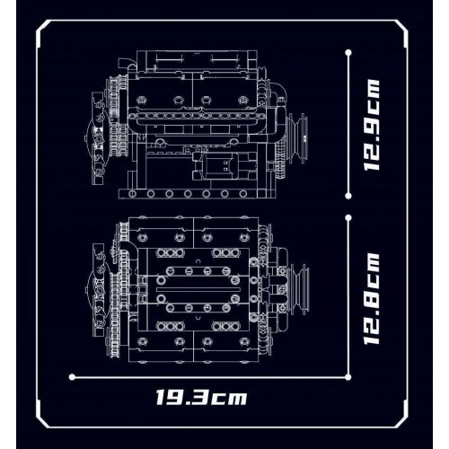 Zestaw Klocków Silnik 552el.