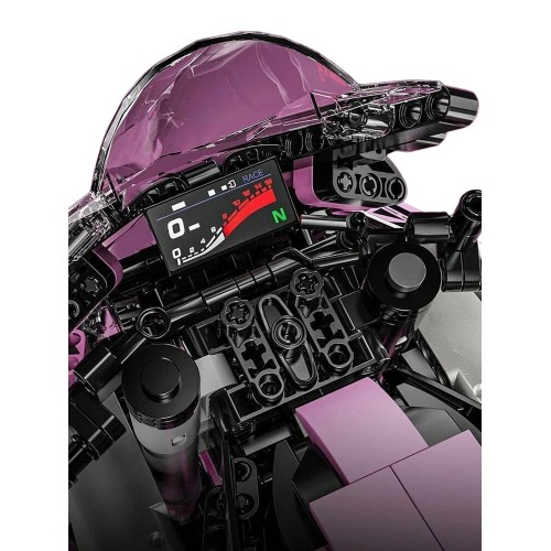 Zestaw Klocków Motocykl Ścigacz Różowy 2066el.