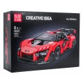 Zestaw Klocków Auto Sportowe Pomarańczowe 1372el.