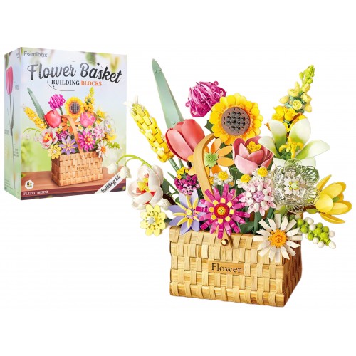 Zestaw Klocków Wiosenny Bukiet w Koszyku 1615el.