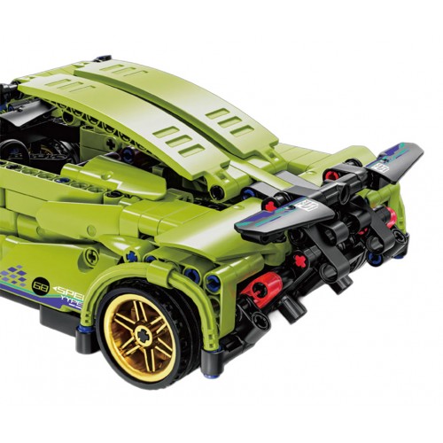 Zestaw Klocków Auto Sportowe Zielone 470el.