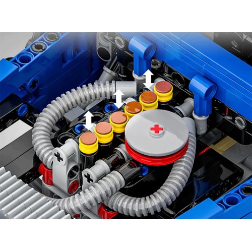 Zestaw Klocków Pojazd Terenowy  2087el. Niebieski