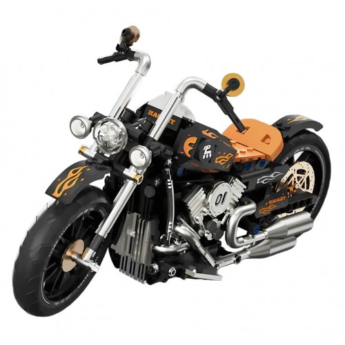 Zestaw Klocków Motocykl Czarny 455el.