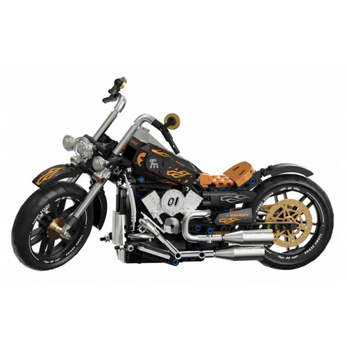 Zestaw Klocków Motocykl Czarny 455el.