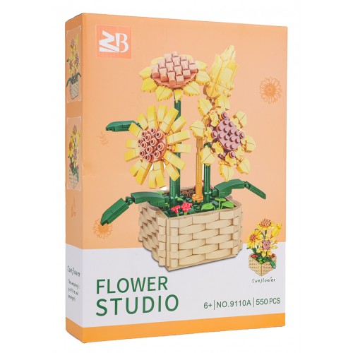 Zestaw Klocków Kwiaty Słoneczniki 550el.