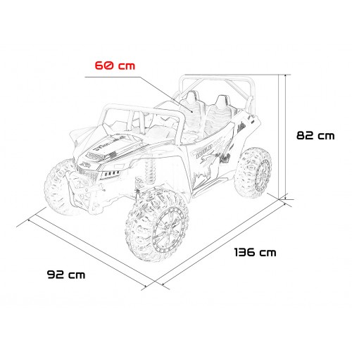 Pojazd Buggy Arctic Cat WILDCAT XX Żółty