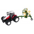 Traktor + Zgrabiarka R/C 1:24 Czerwony