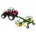 Traktor + Zgrabiarka R/C 1:24 Czerwony