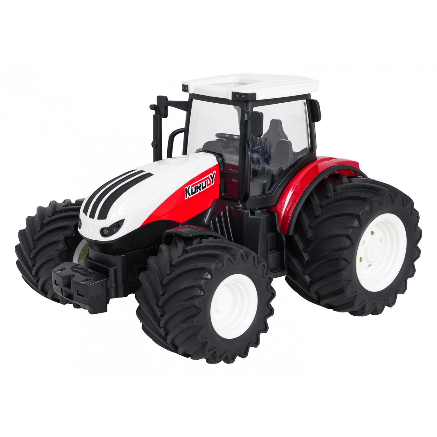 Traktor Czerwony R/C Z Pługiem 1:24