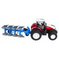 Traktor Czerwony R/C Z Pługiem 1:24