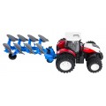 Traktor Czerwony R/C Z Pługiem 1:24