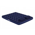 Dmuchany Materac do spania Queen 2-osobowy flokowany BESTWAY 203x152x22cm + Pompka + 2 Poduszki