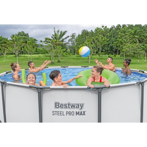 Basen Stelażowy Steel Pro MAX 396x122 13FT BESTWAY 5w1 + Akcesoria