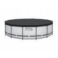 Basen stelażowy Steel Pro MAX 427x107 Szary 14FT BESTWAY 5w1 + Akcesoria