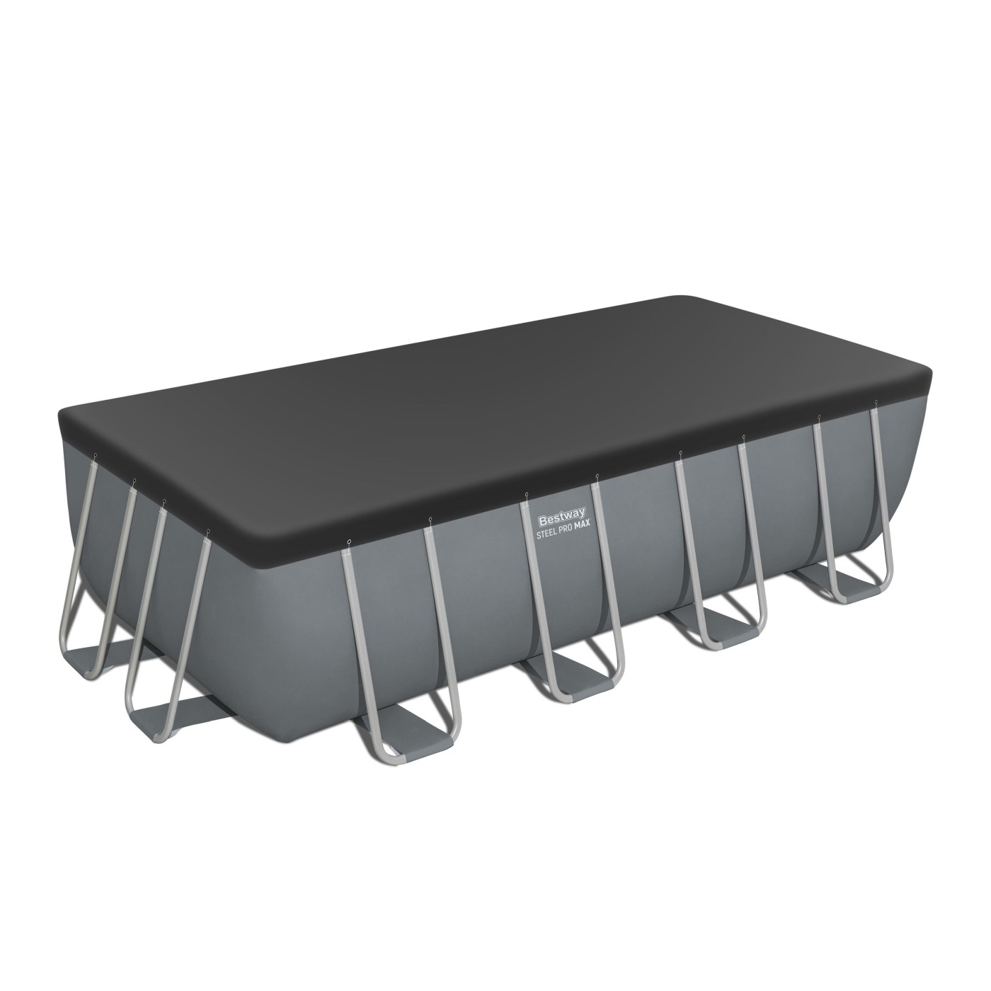 Basen stelażowy Power Steel 488x244x122 Szary 16x8FT BESTWAY 6w1