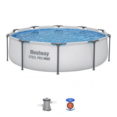 Basen Stelażowy Steel Pro MAX 305x76 Okrągły 10FT BESTWAY 3w1