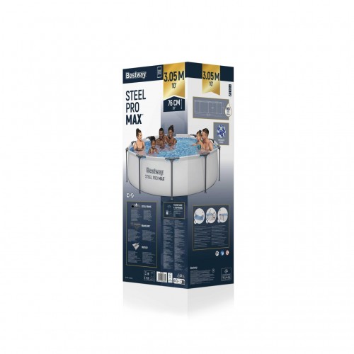 Basen Stelażowy Steel Pro MAX 305x76 Okrągły 10FT BESTWAY 3w1
