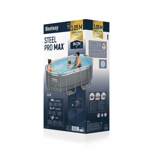 Basen stelażowy Power Steel 305x200x84 10x6FT BESTWAY + 5w1 + ChemConnect