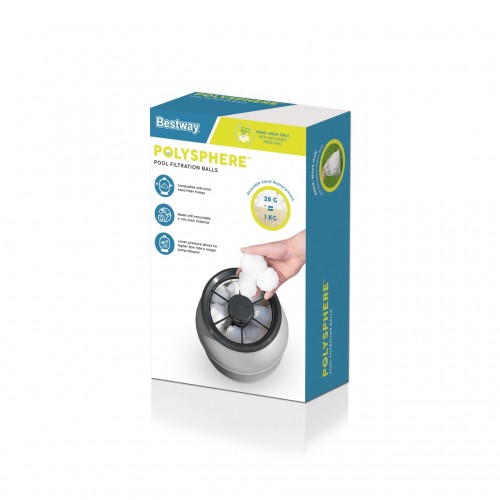 Wkład filtrujący Polysphere FlowClear do pomp piaskowych BESTWAY Kulki PET 500g