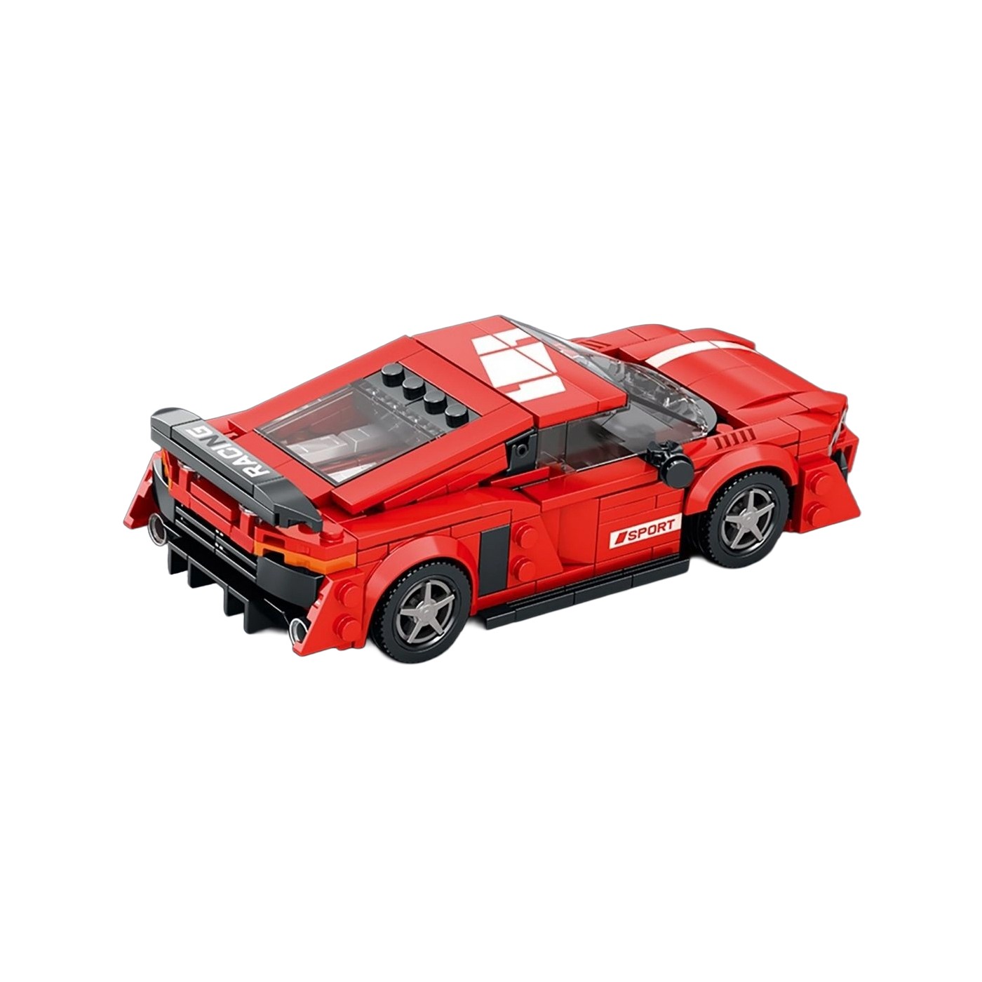 Zestaw Klocków Auto Sportowe Czerwone 373el.