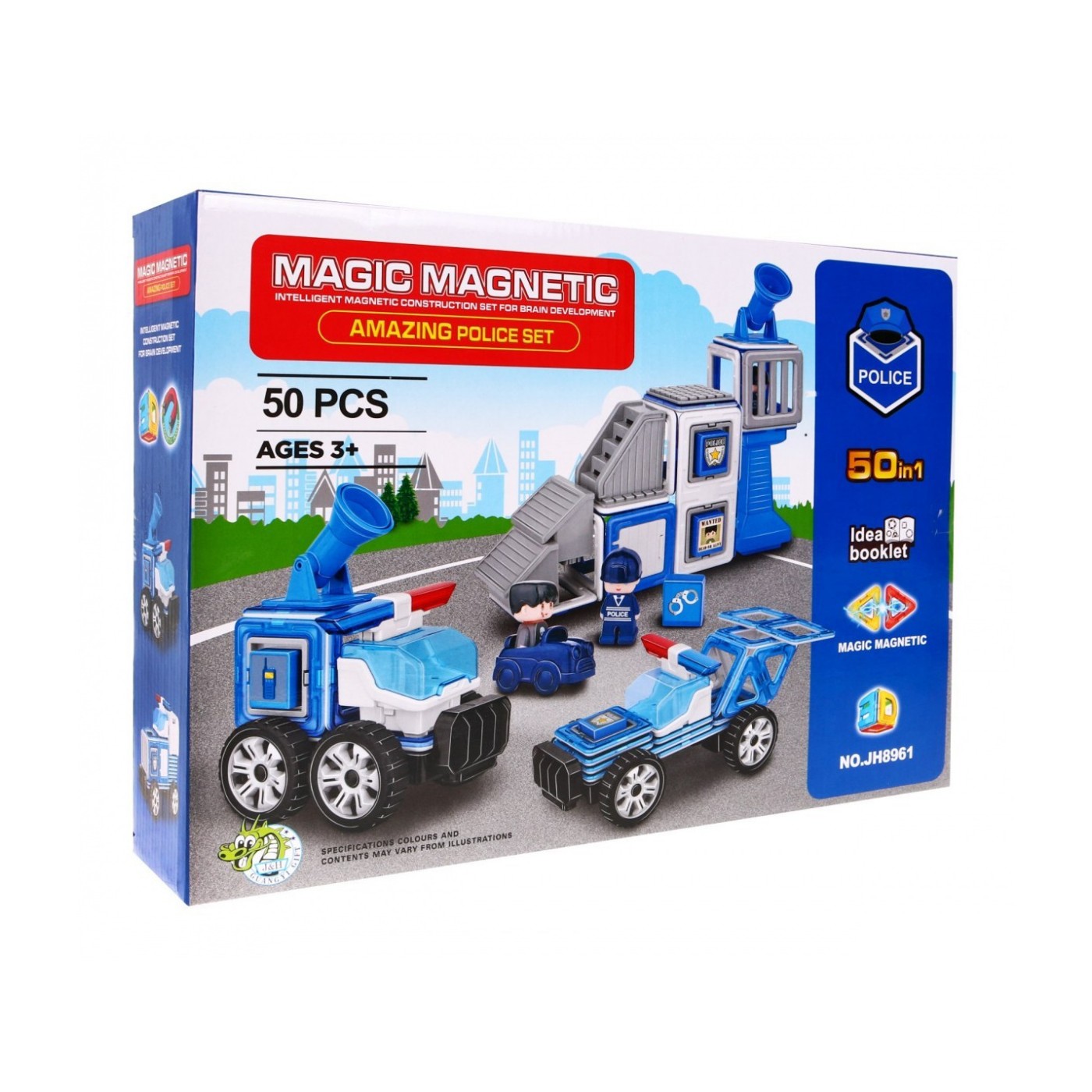 Magical Magnetic Bricks Police stations