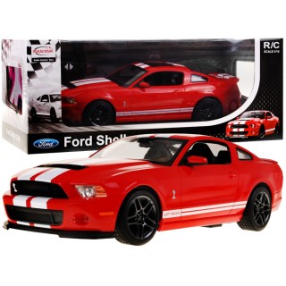 Ford Shelby Mustang GT500 czerwony RASTAR model 1:14 Zdalnie sterowane auto + pilot