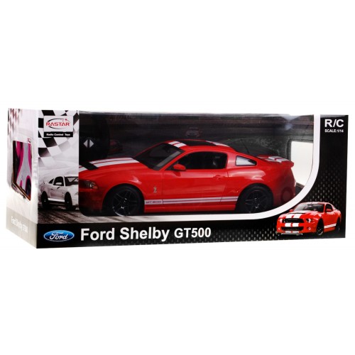 Ford Shelby Mustang GT500 czerwony RASTAR model 1:14 Zdalnie sterowane auto + pilot