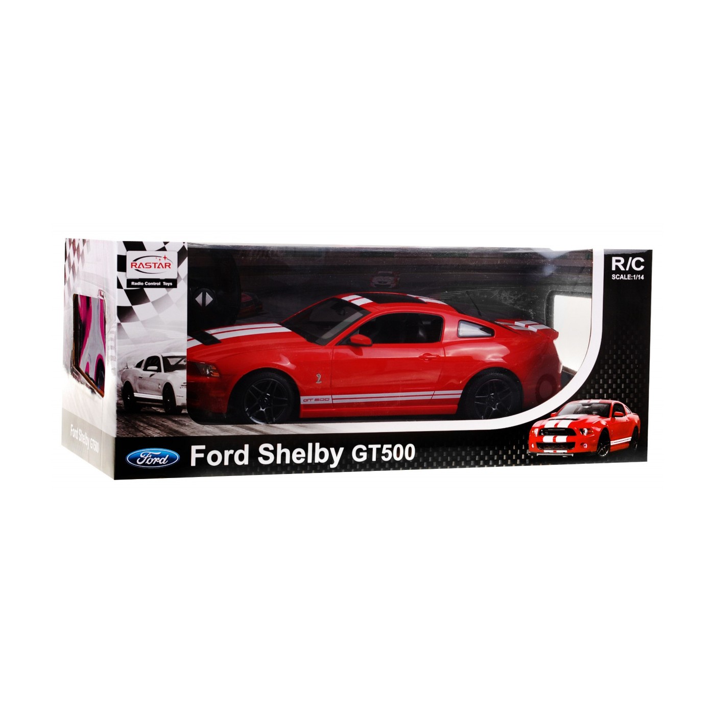 Autko R C Ford Shelby Mustang GT500 Czerwony 1 14 RASTAR