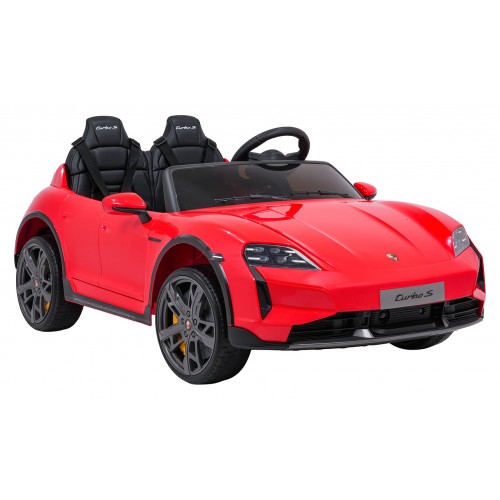 Pojazd Porsche Taycan Turbo S Czerwony