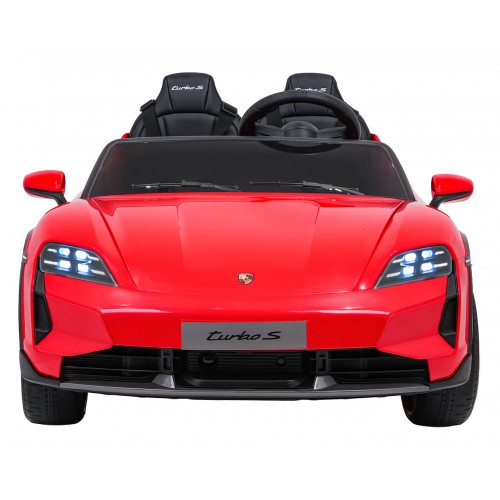 Pojazd Porsche Taycan Turbo S Czerwony