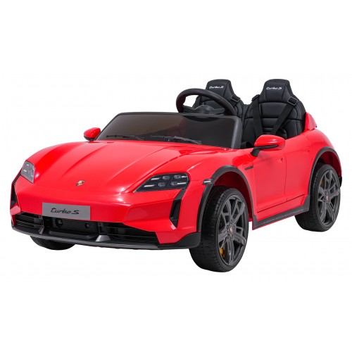 Pojazd Porsche Taycan Turbo S Czerwony