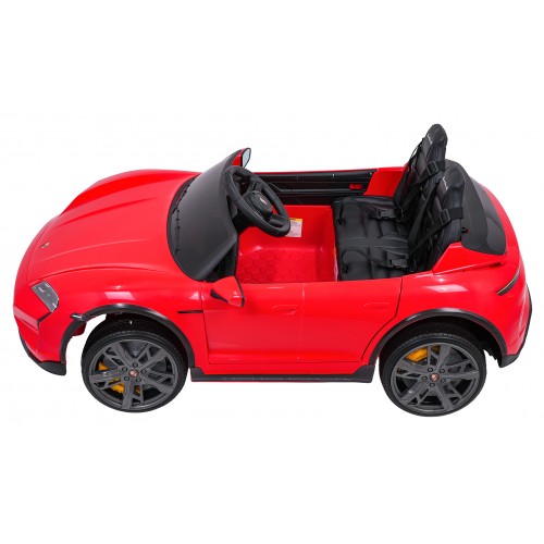 Pojazd Porsche Taycan Turbo S Czerwony