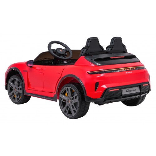 Pojazd Porsche Taycan Turbo S Czerwony