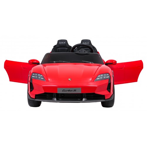 Pojazd Porsche Taycan Turbo S Czerwony