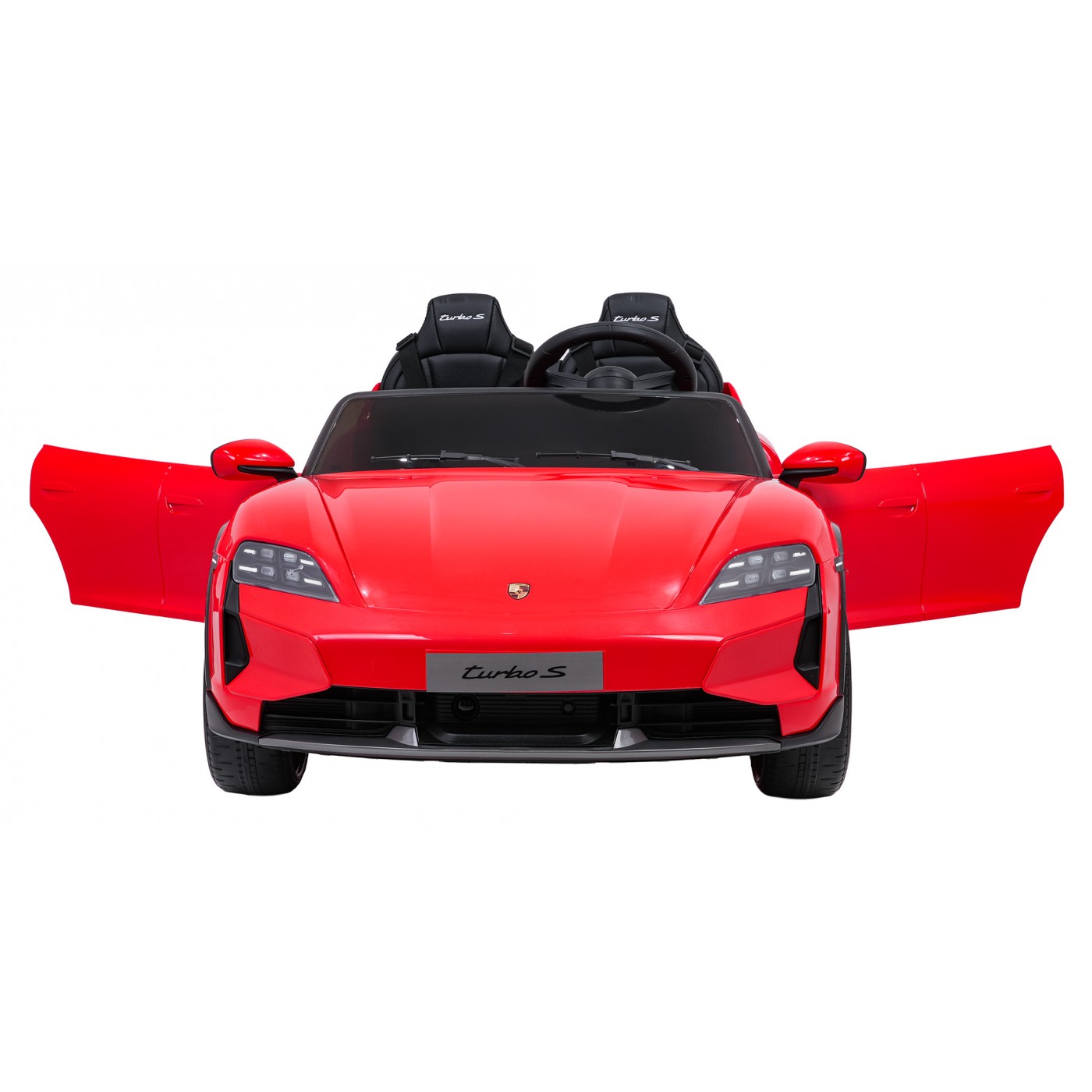 Pojazd Porsche Taycan Turbo S Czerwony