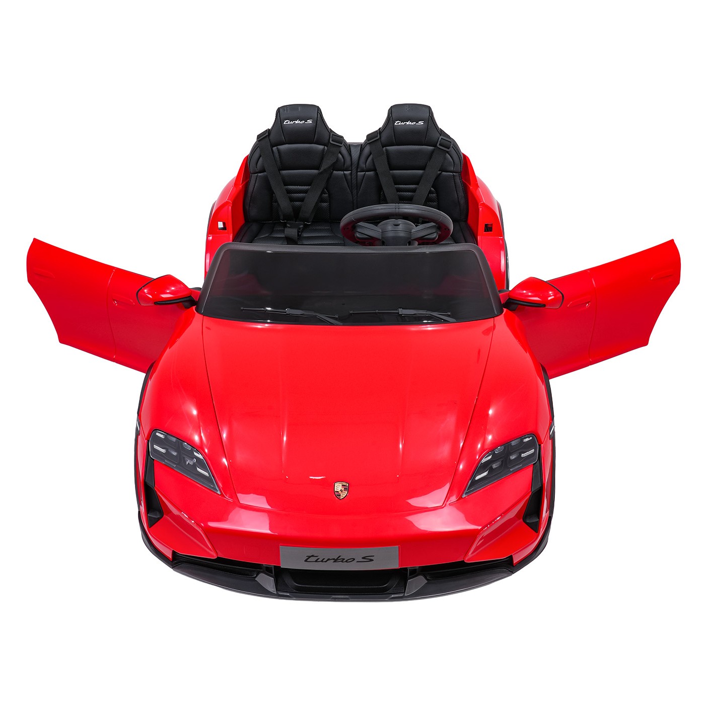 Pojazd Porsche Taycan Turbo S Czerwony