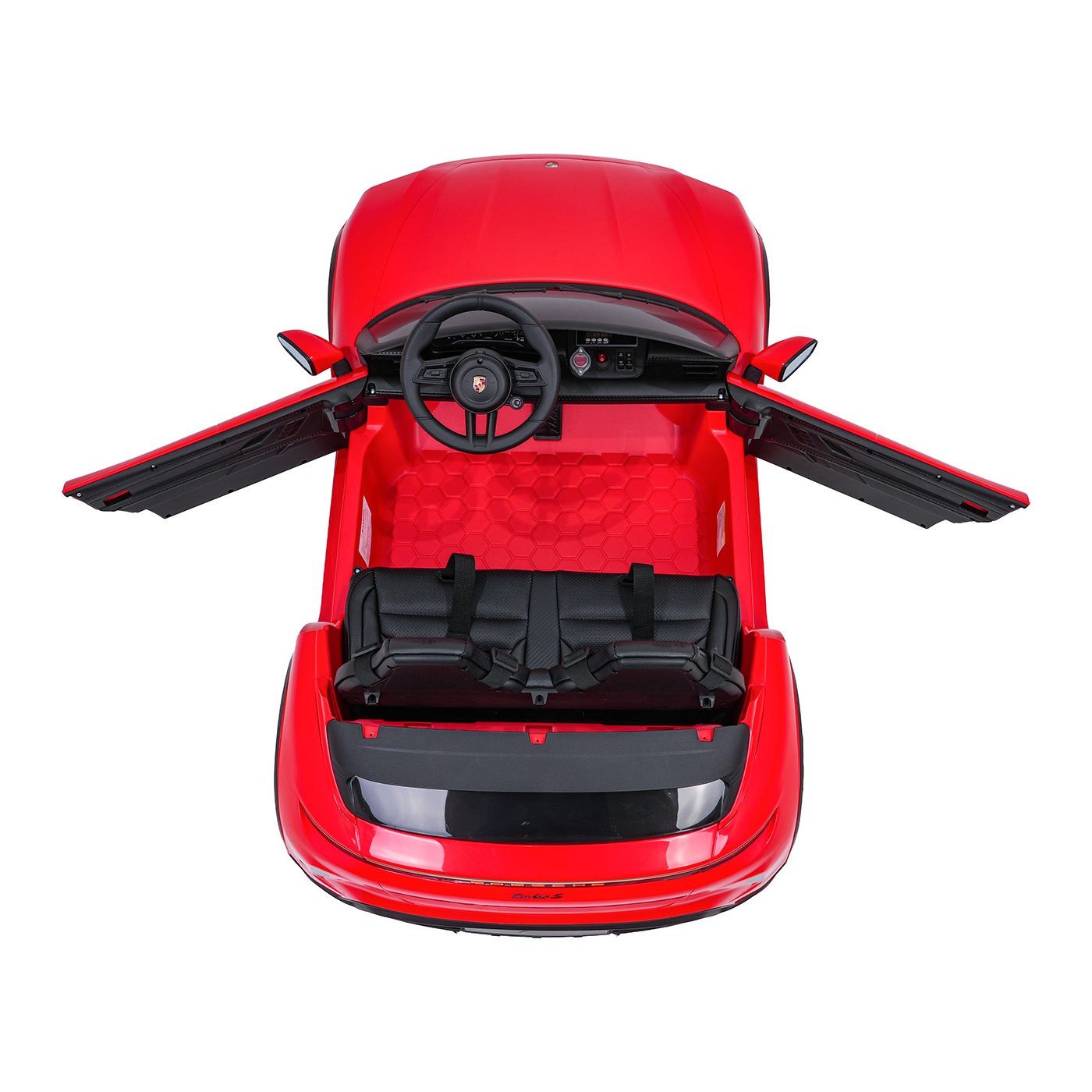 Pojazd Porsche Taycan Turbo S Czerwony