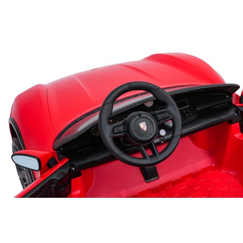 Pojazd Porsche Taycan Turbo S Czerwony