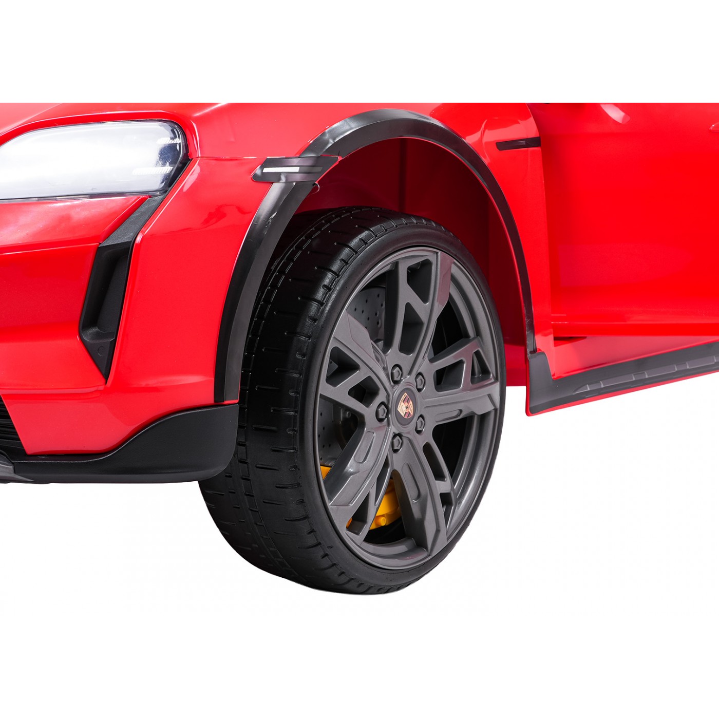 Pojazd Porsche Taycan Turbo S Czerwony