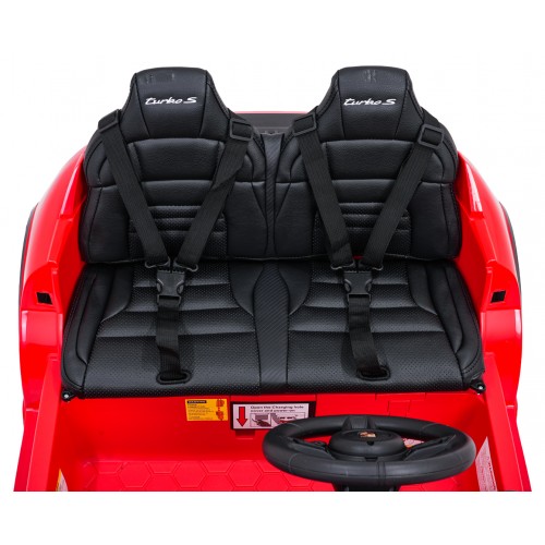 Pojazd Porsche Taycan Turbo S Czerwony