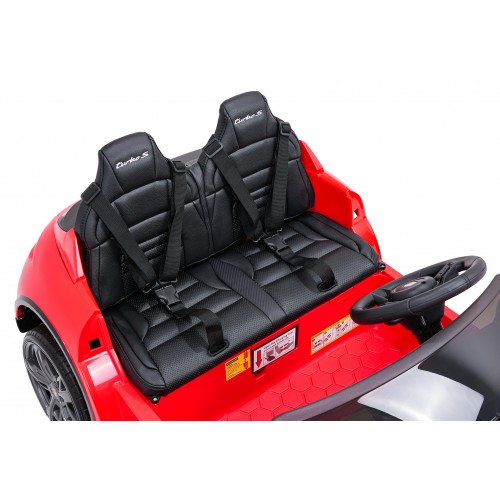 Pojazd Porsche Taycan Turbo S Czerwony