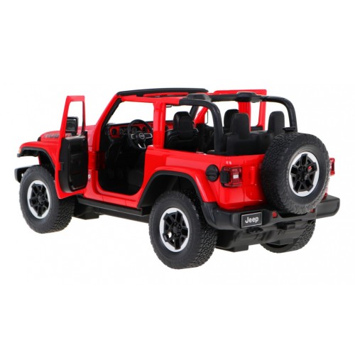 Jeep Wrangler Rubicon czerwony RASTAR model 1:14 Zdalnie sterowane auto + pilot 2,4 GHz