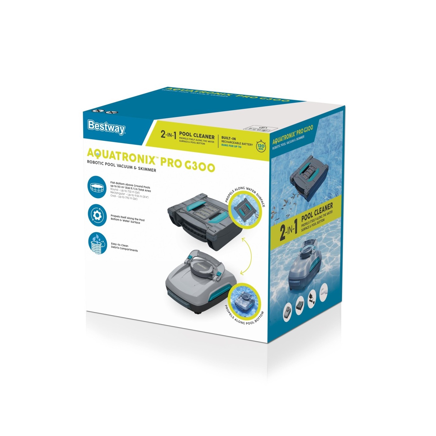 Odkurzacz i Skimmer AQUATRONIX PRO G300 2w1 BESTWAY