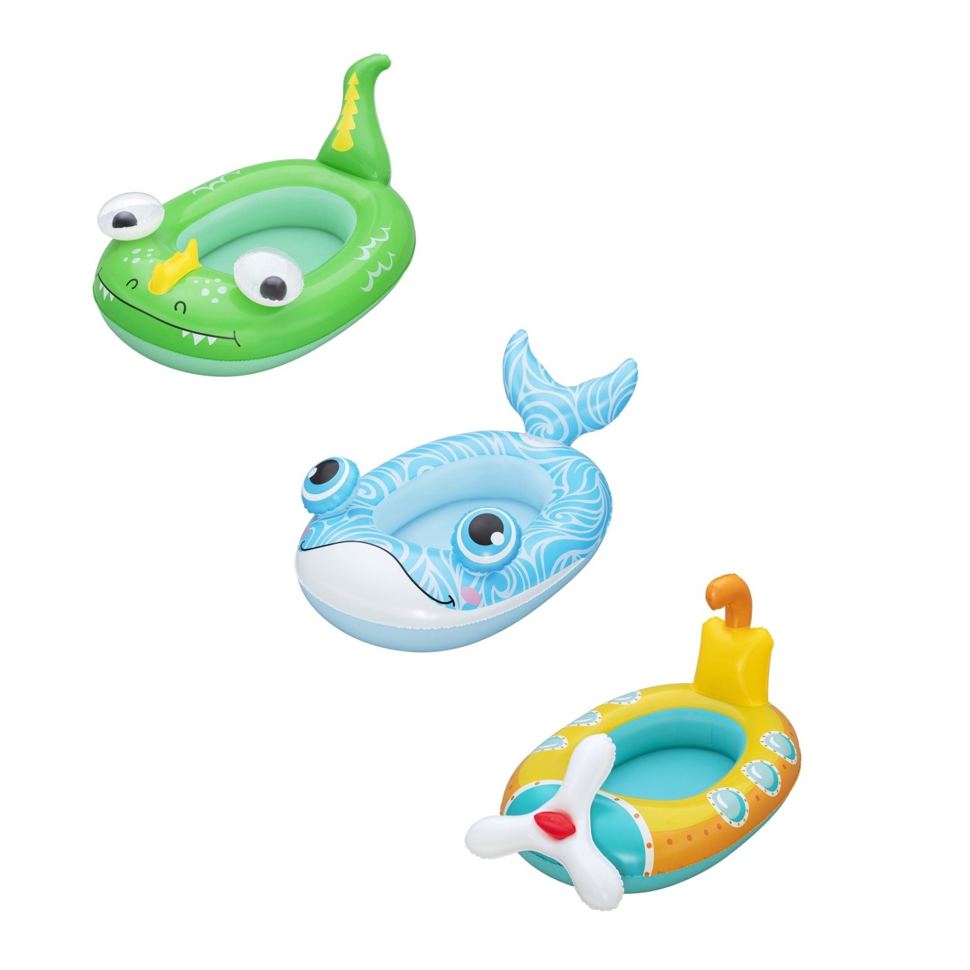 Ponton Zielony Dino 108x65cm Bestway