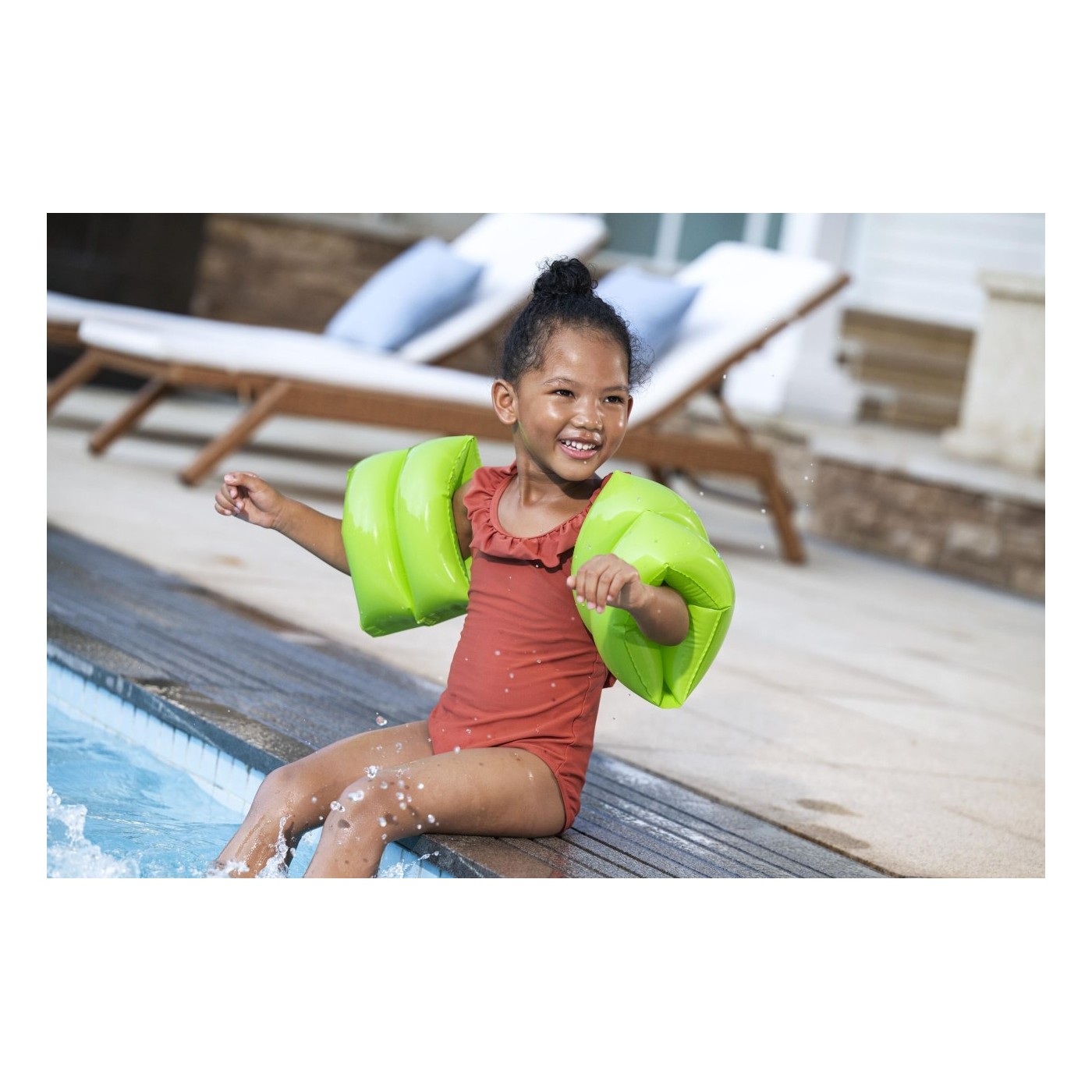 Rękawki do nauki pływania dla dzieci Zielone BESTWAY 25x20cm
