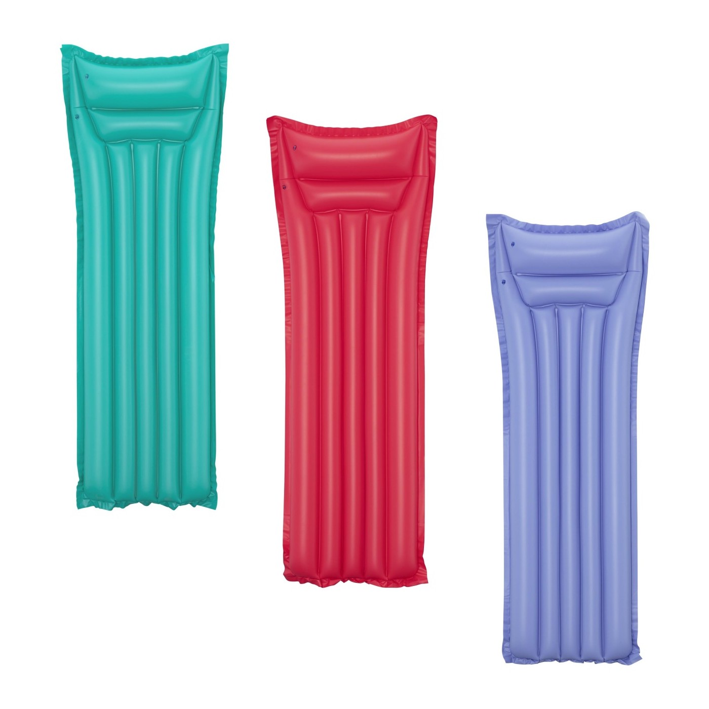 Dmuchany Materac do pływania Czerwony BESTWAY 183x69cm + Poduszka